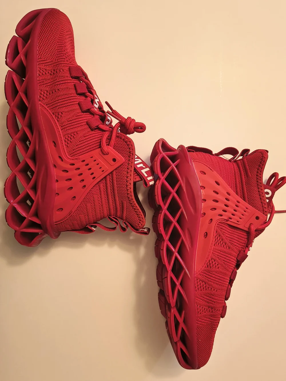 Red Women's Athletic Shoes Size 8.5, New